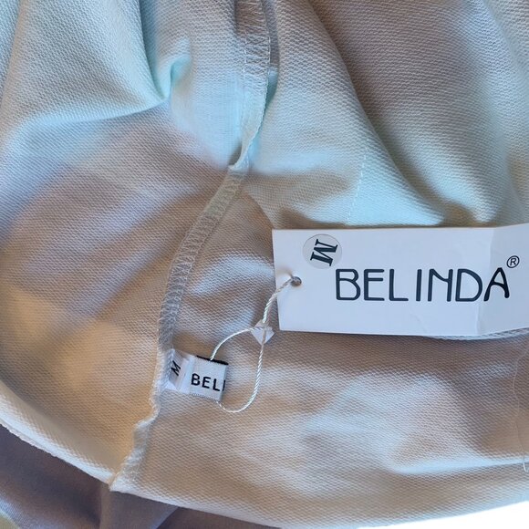 Belinda V-Neck Pastel Striped Tank Top Mini Sundress String Tie Cover Up- M- NWT - Picture 7 of 8